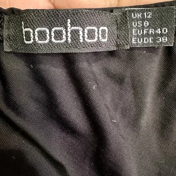 Boohoo Women Size 8 Black Dress - Picture 4 of 5